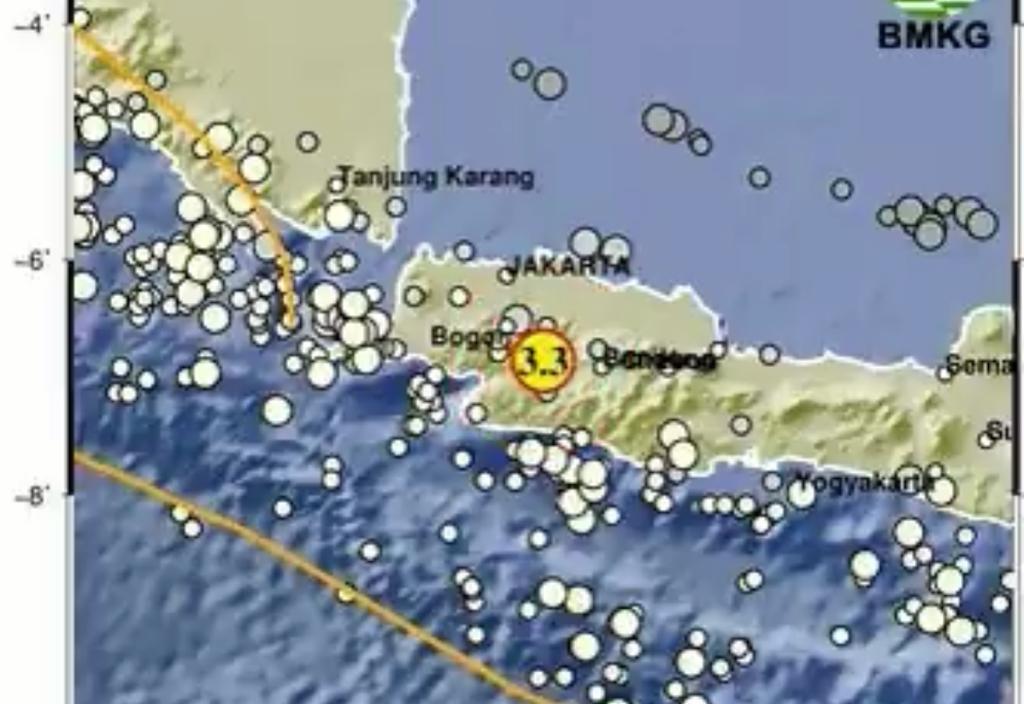 Gempa berkekuatan 3,3 Magnitudo guncang Cianjur