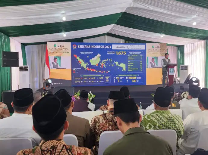 Rapat Koordinasi Lembaga Penanggulangan Bencana dan Perubahan Iklim (LPBI) NU di Pondok Pesantren Al Hamidiyah