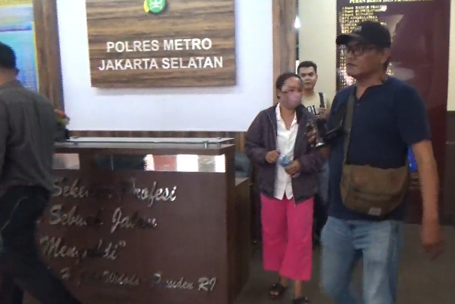 Korban di Polres Metro Jakarta Selatan.