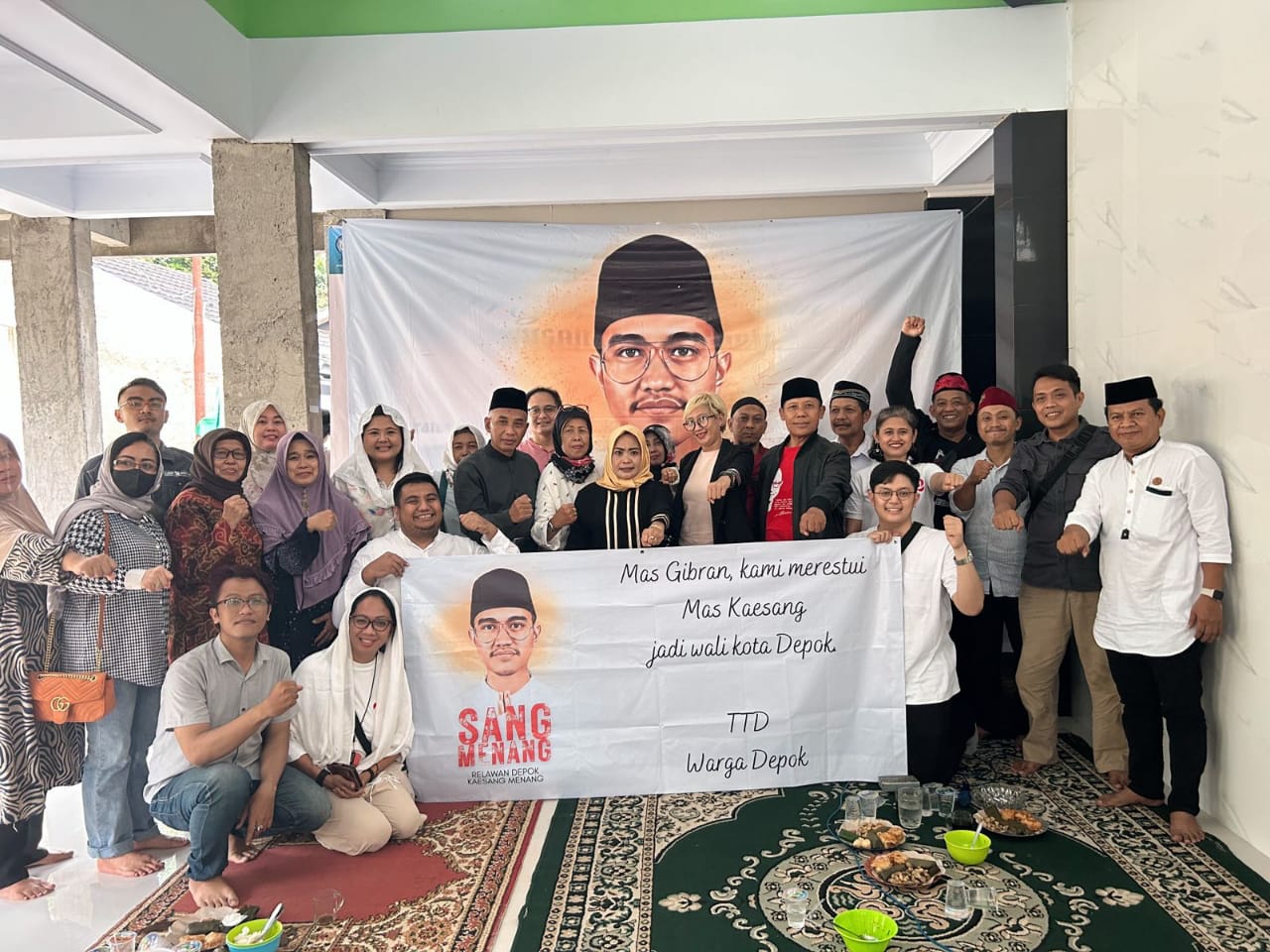 Deklarasi relawan Sang Menang di Depok, Jawa Barat