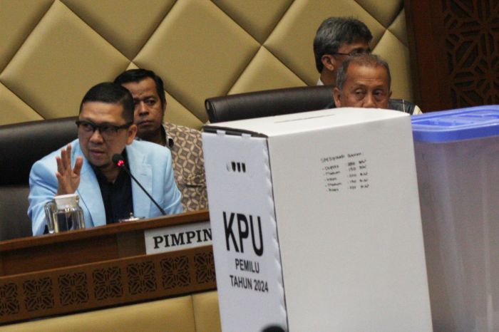 Suasana RDP Komisi Pemilihan Umum, Bawaslu dan DKPP