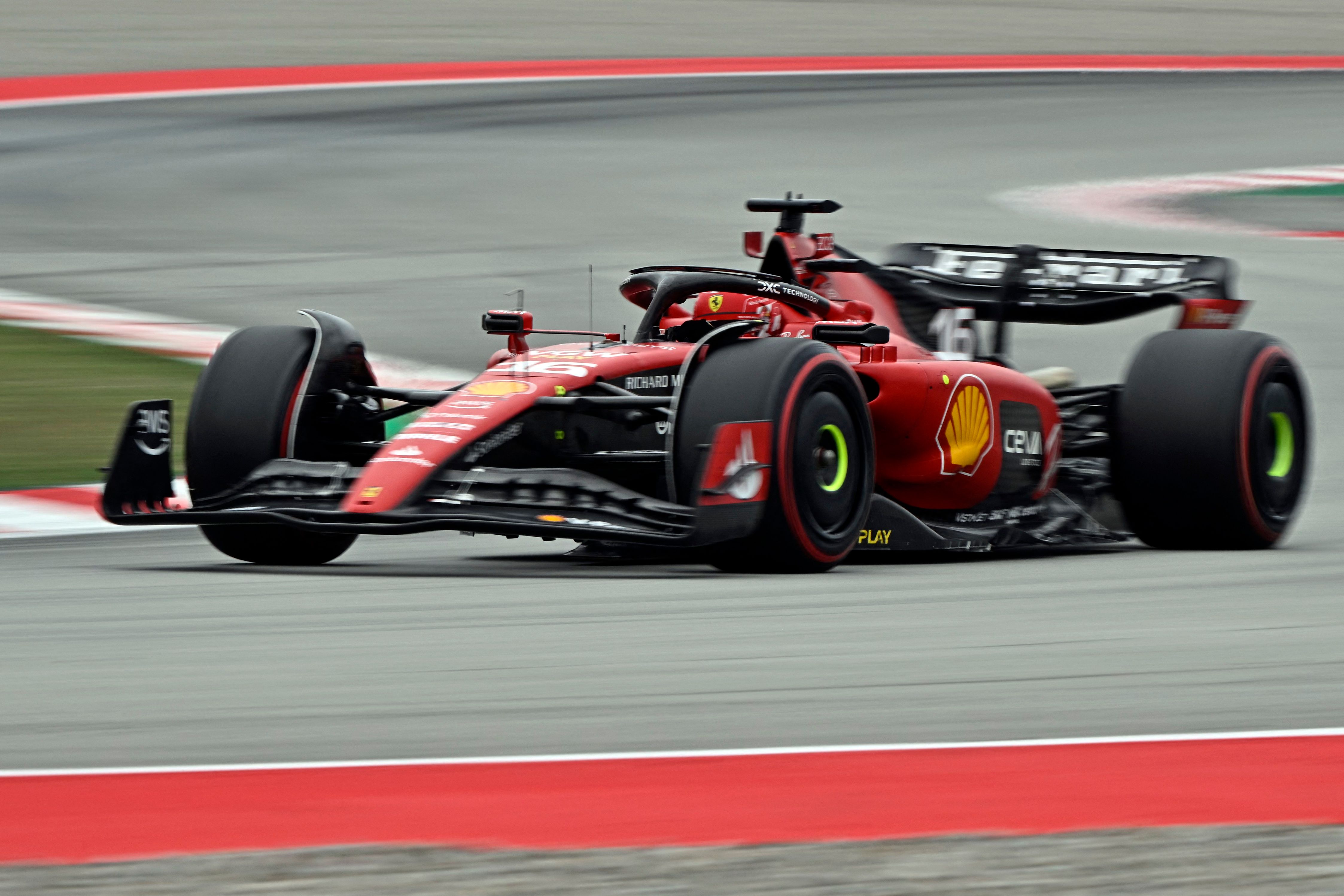 Pembalap Ferrari Charles Leclerc