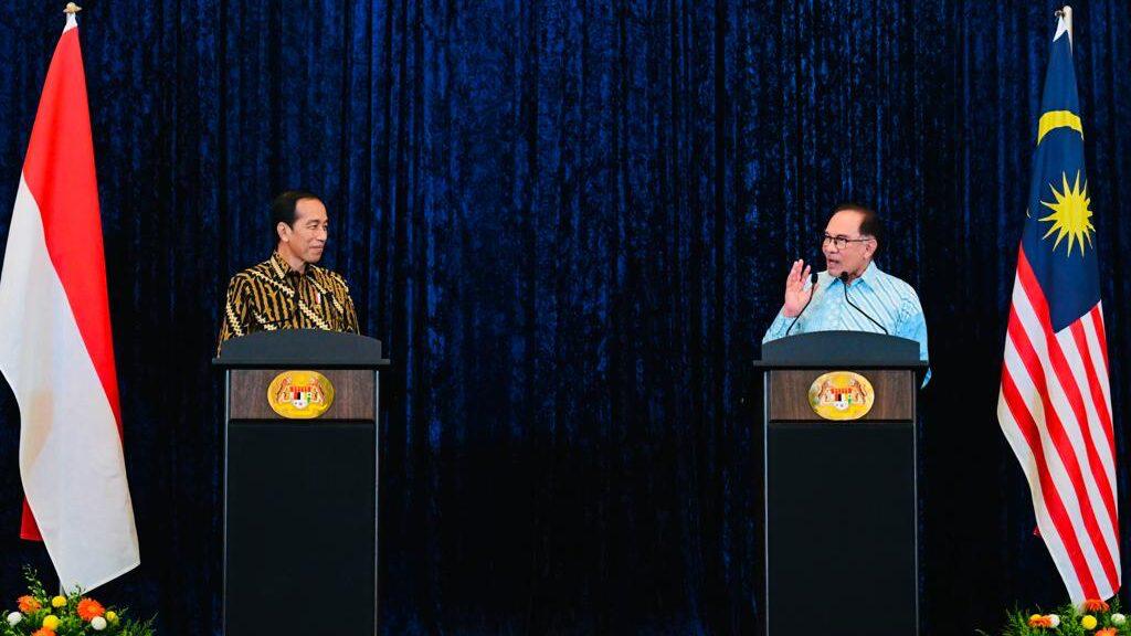 Pertemuan Presiden Joko Widodo dengan Perdana Menteri Malaysia Anwar Ibrahim