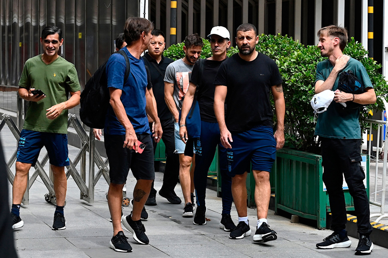 Pemain Tim Argentina tiba di Beijing, Tiongkok