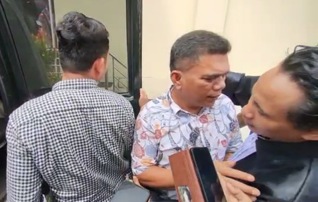 Nakhoda TB Dabo 103 M Taufik Ali Hasibuan kecewa saat dirinya divonis 5 bulan penjara