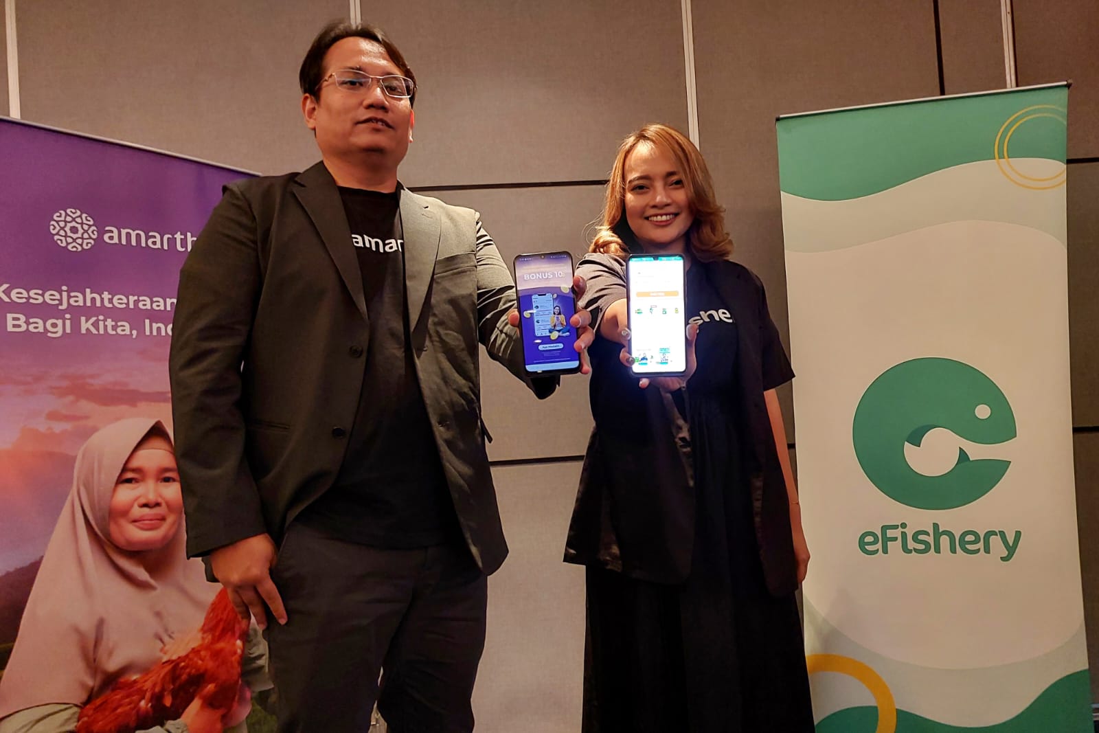 Amartha dan e-Fishery sepakat bekerja sama memberi peluang permodalan bagi petani ikan dan petambak udang di Jawa Barat. 