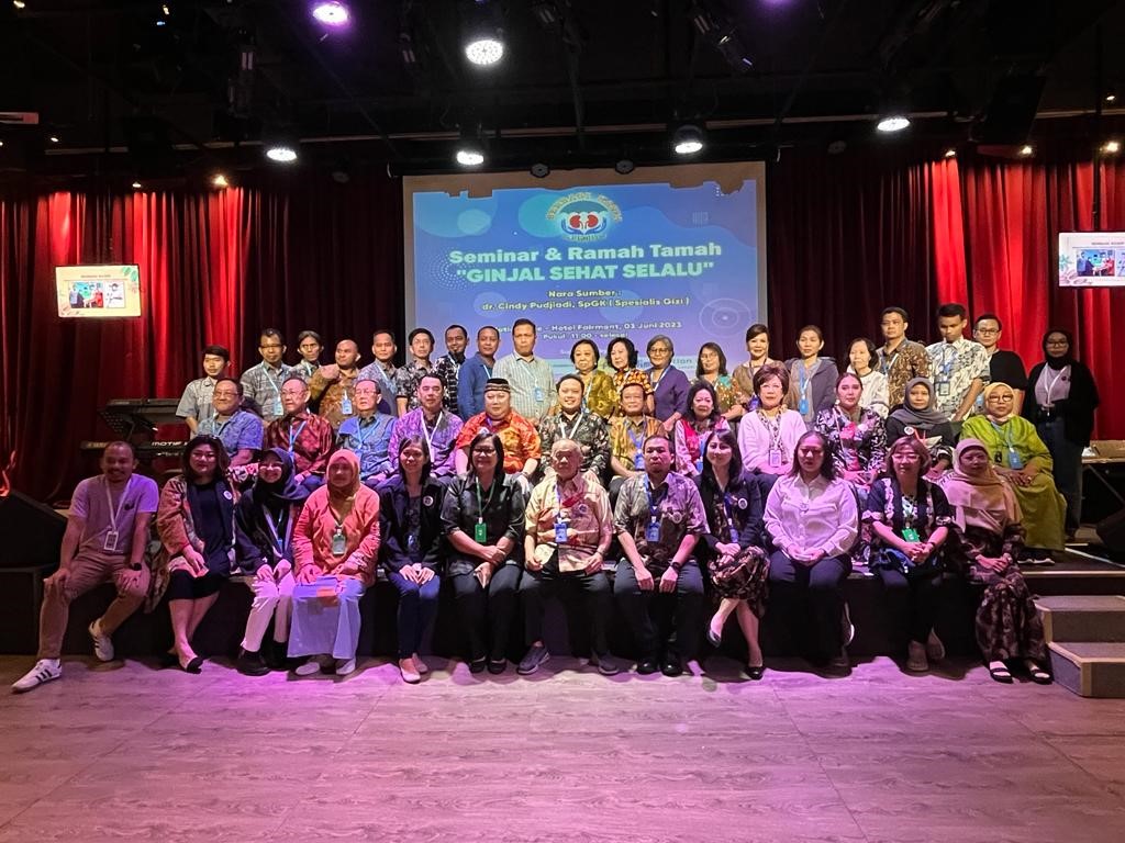  Para peserta kegiatan Seminar & Ramah Tamah Ginjal Sehat Selalu, Jakarta, Sabtu (3/6/2023).