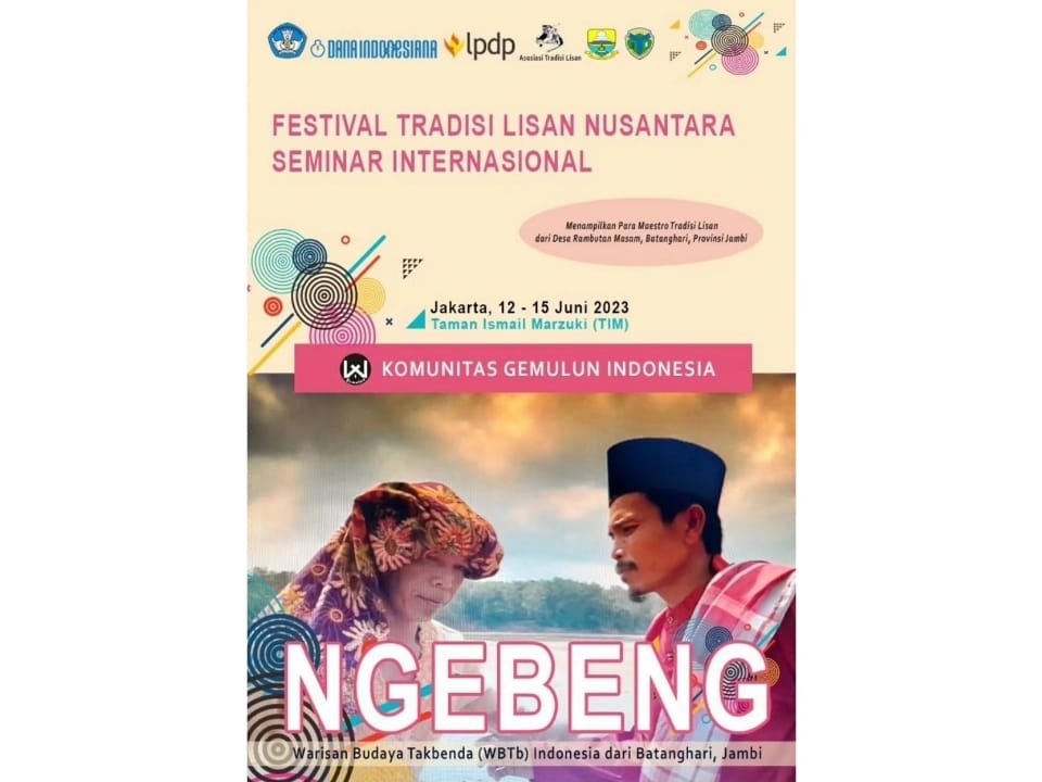 Festival Tradisi Lisan XII berlangsung 12 - 15 Juni 2023 di Taman Ismail Marzuki, Jakarta.