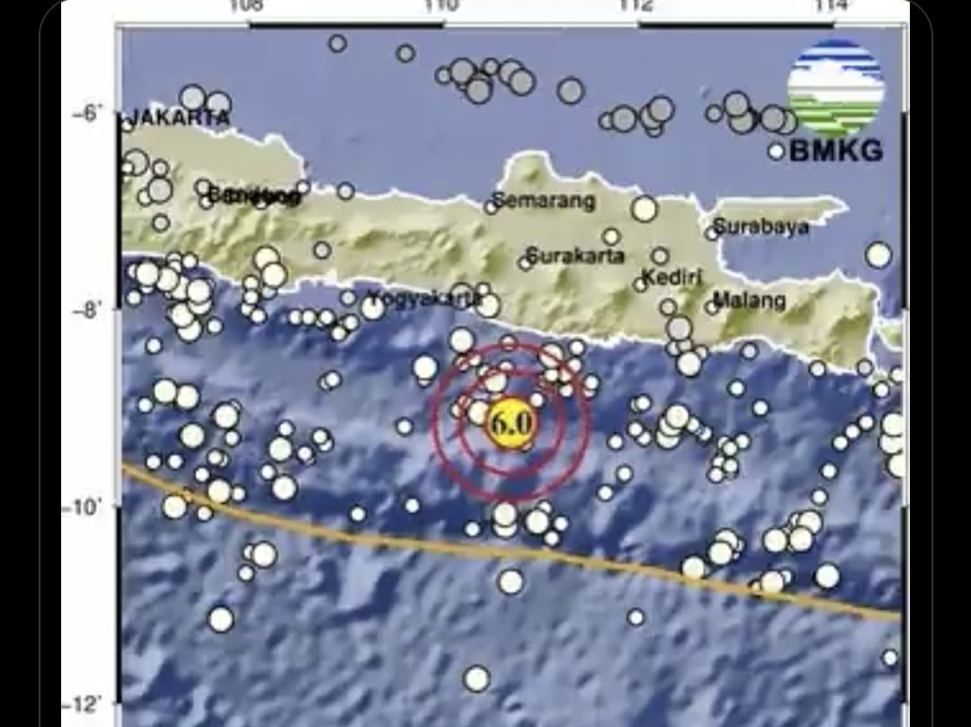 Gempa Magnitudo 6,0 Guncang Jawa Bagian Selatan, Tidak Potensi Tsunami