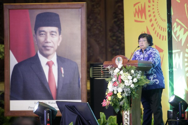 Menteri Kehutanan dan Lingkungan Hidup (KLHK) Siti Nurbaya.