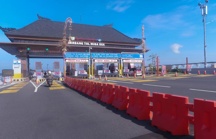 Ilustrasi: sistem pembayaran tol nontunai nirsentuh di jalan tol