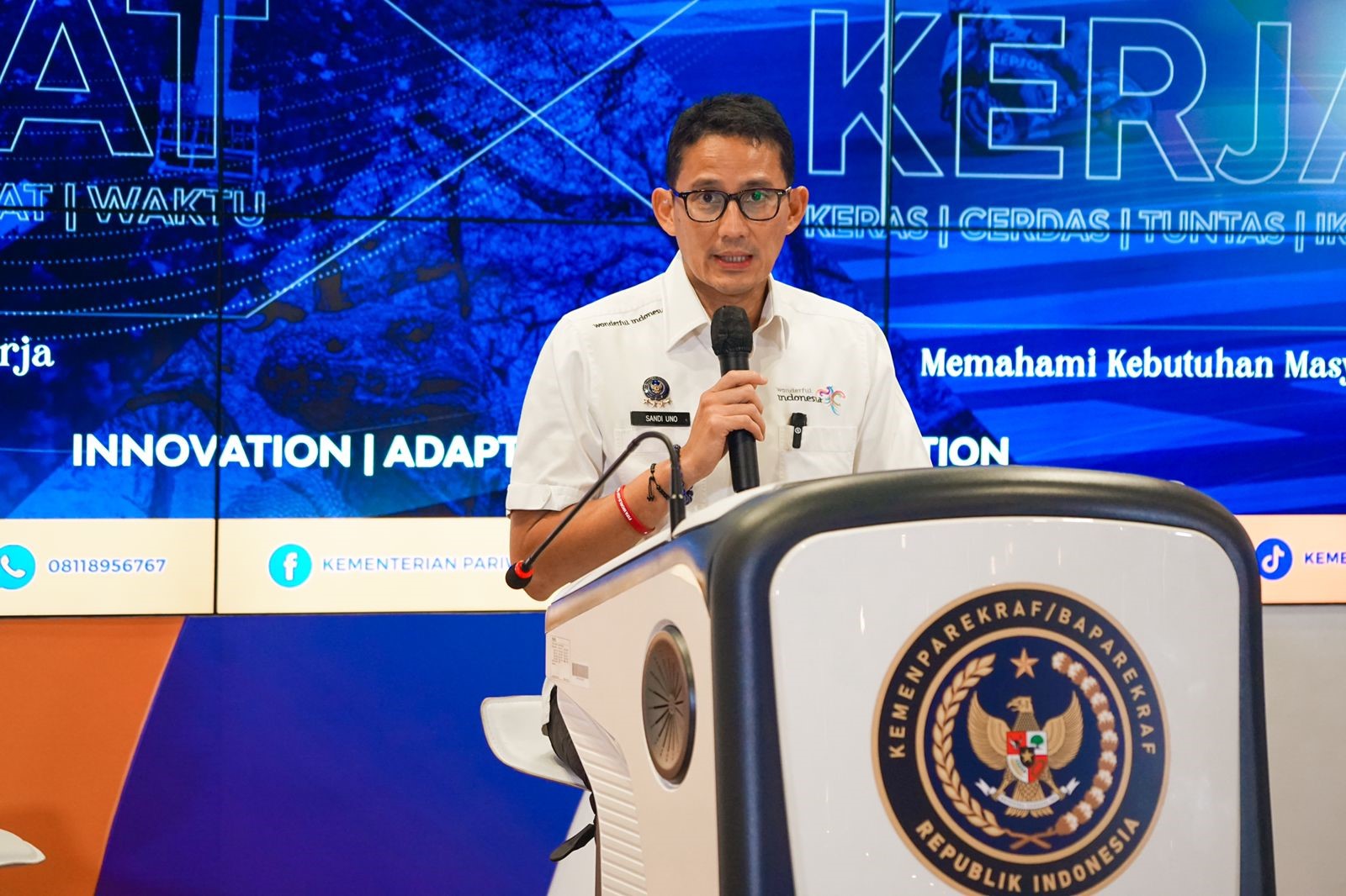 Menteri Pariwisata dan Ekonomi Kreatif Sandiaga Uno.