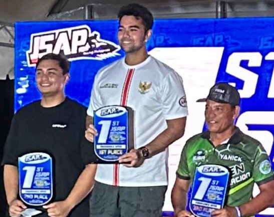 Aero Sutan Aswar naik podium di ajang 1st National Philippines Jetski Tour 2023