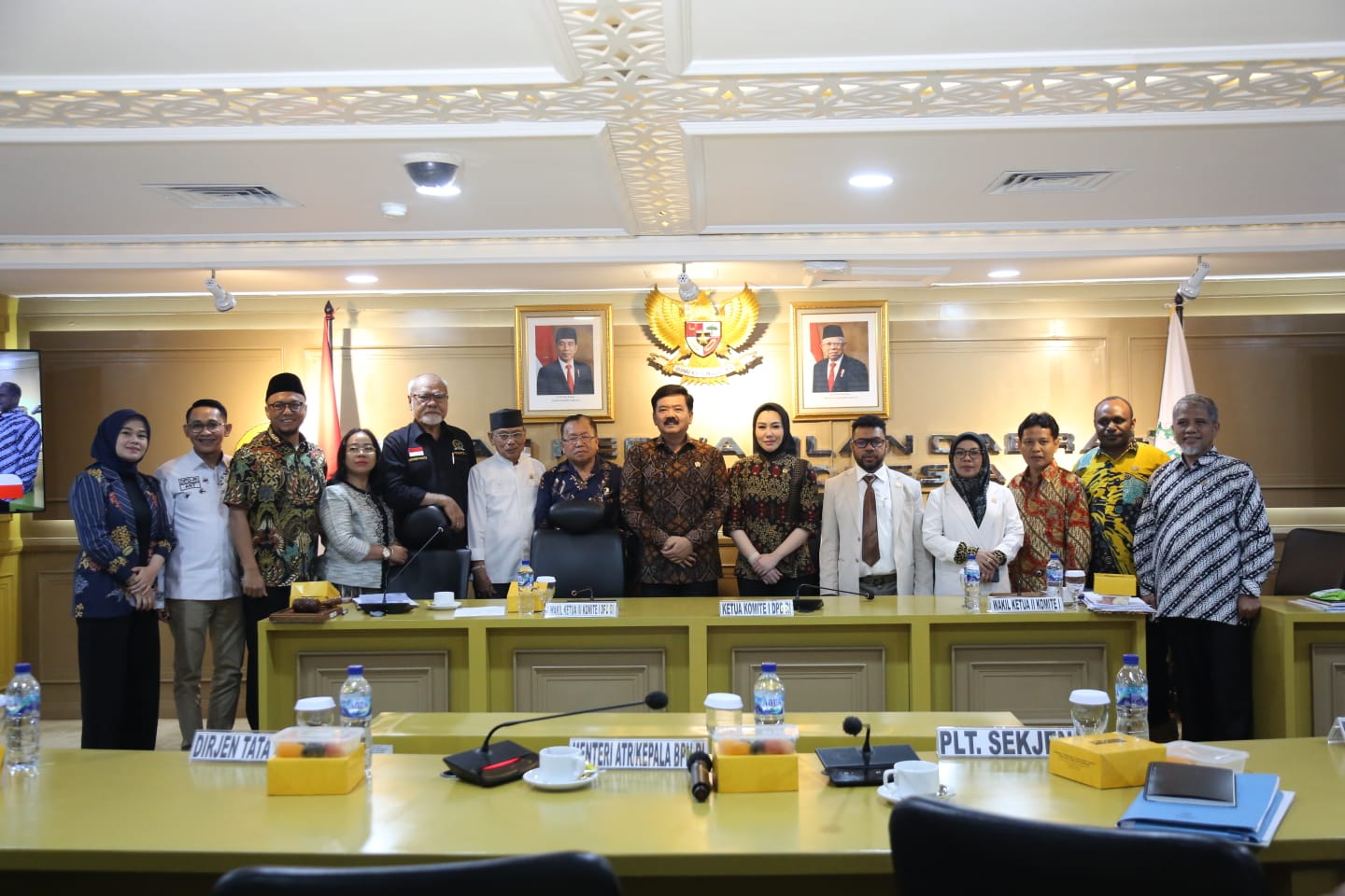 Komisi I DPD dalam rapat kerja (raker) dengan Menteri ATR/Kepala BPN Hadi Tjahjanto di DPD RI, Senin (5/6/2023).