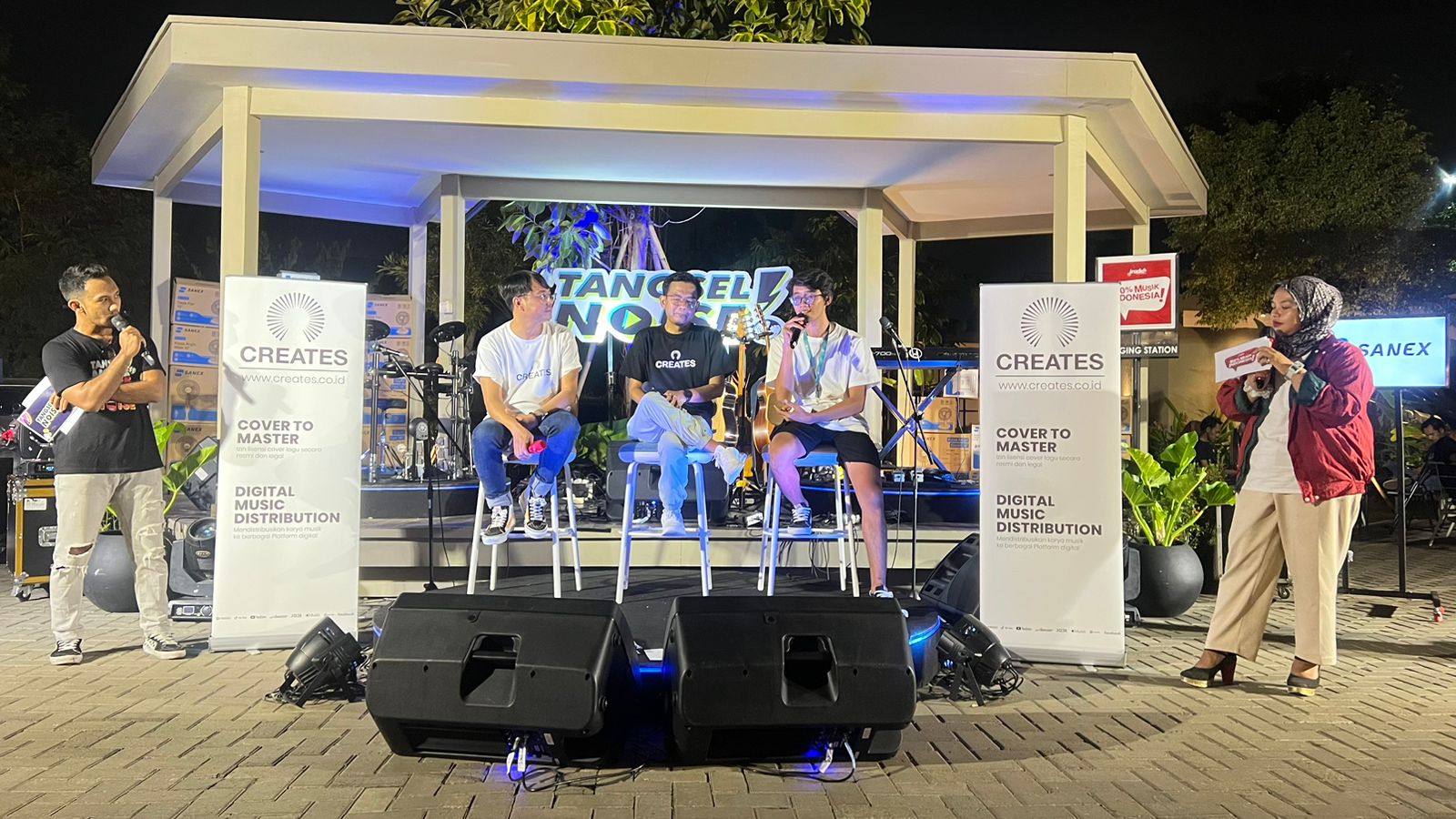 Acara Pentas 100% Musik Indonesia yang digelar Creates di Tangerang Selatan.