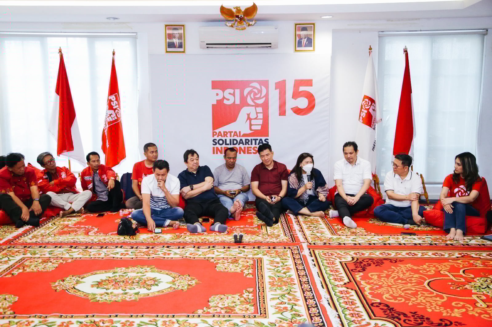 Sejumlah legenda bulu tangkis nasional berkumpul di DPP PSI