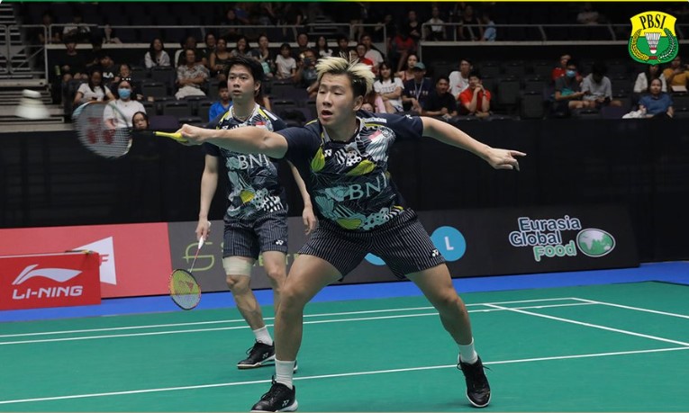 Ganda putra Kevin Sanjaya Sukamuljo/Marcus Fernaldi Gideon