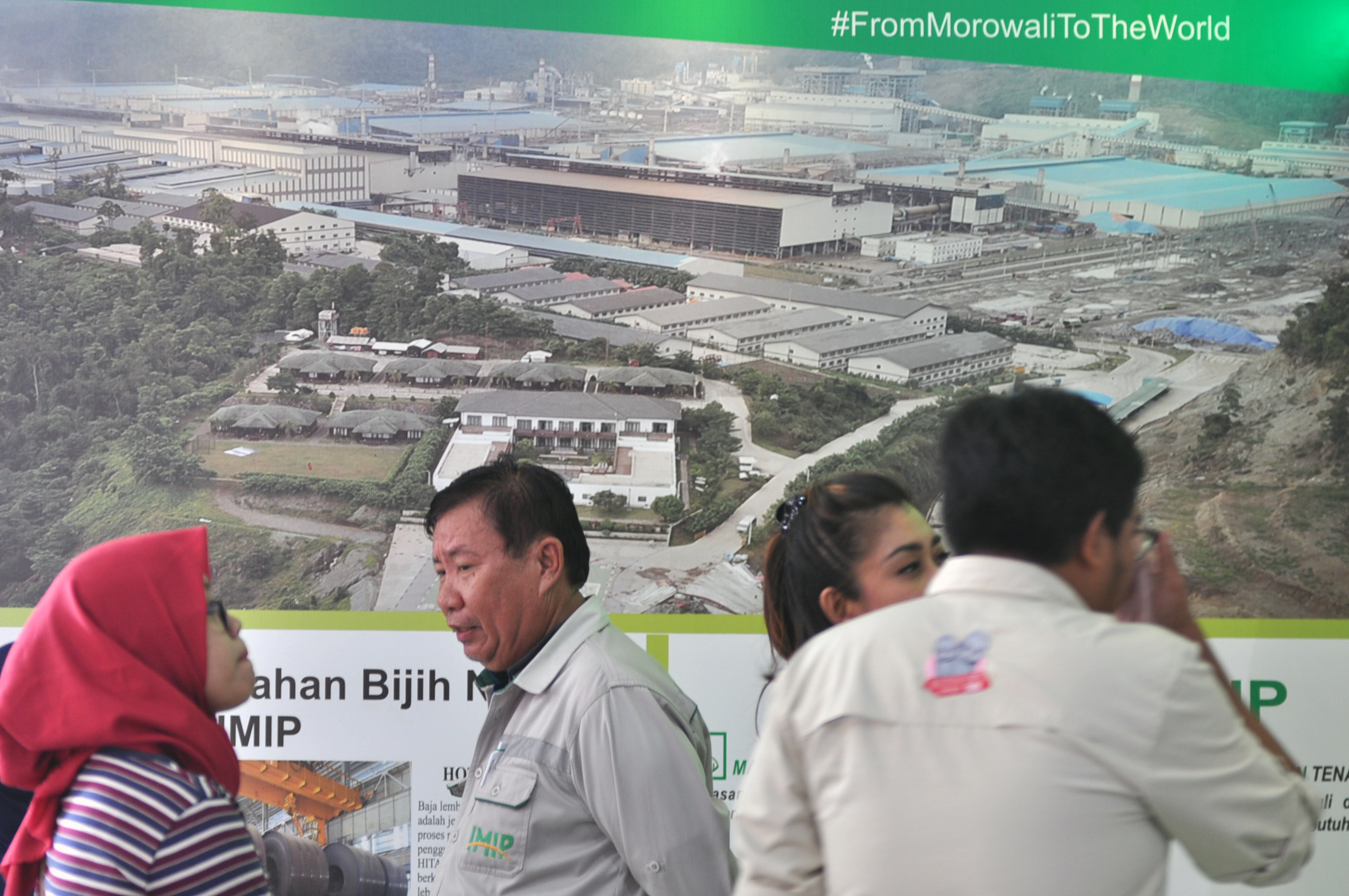Kawasan industri nikel Morowali di Sulteng. 