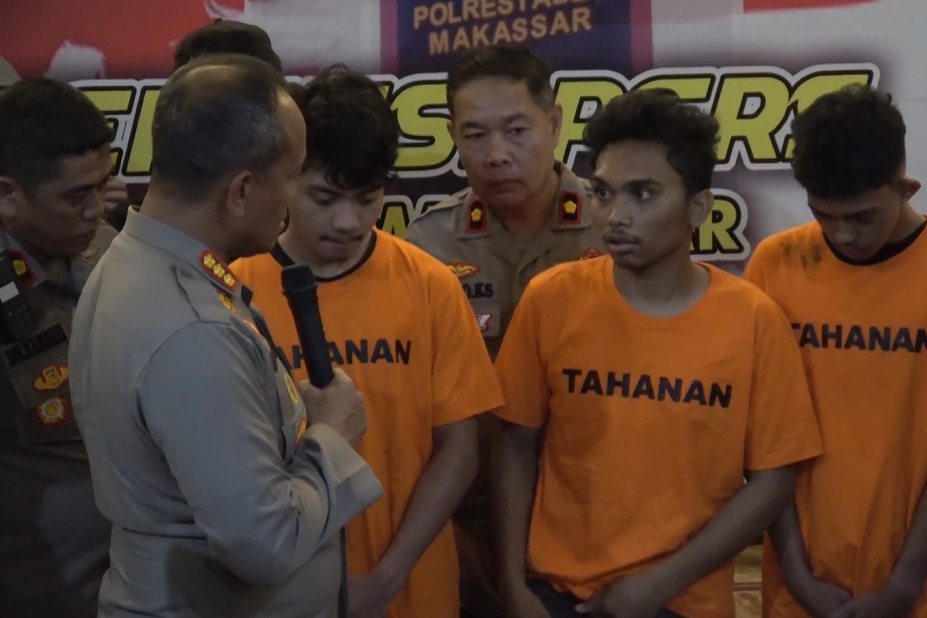 Enam Anggota Geng Motor Tebar Teror Penyerangan, Satu Ditembak