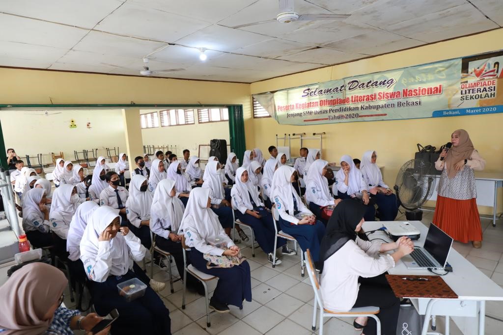 Damai Putra Damai menggelar Pembekalan Edukasi Kekerasan dan Pergaulan Bebas di SMPN 1 Tambun Utara, Kabupaten Bekasi, Jawa Barat.