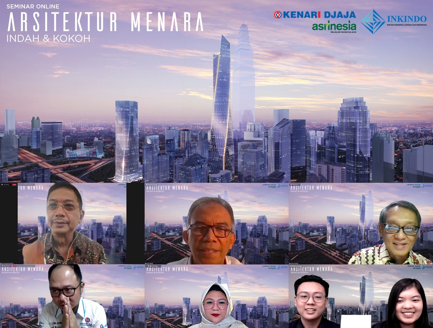 Webinar mengenai Arsitektur Menara-Indah dan Kokoh