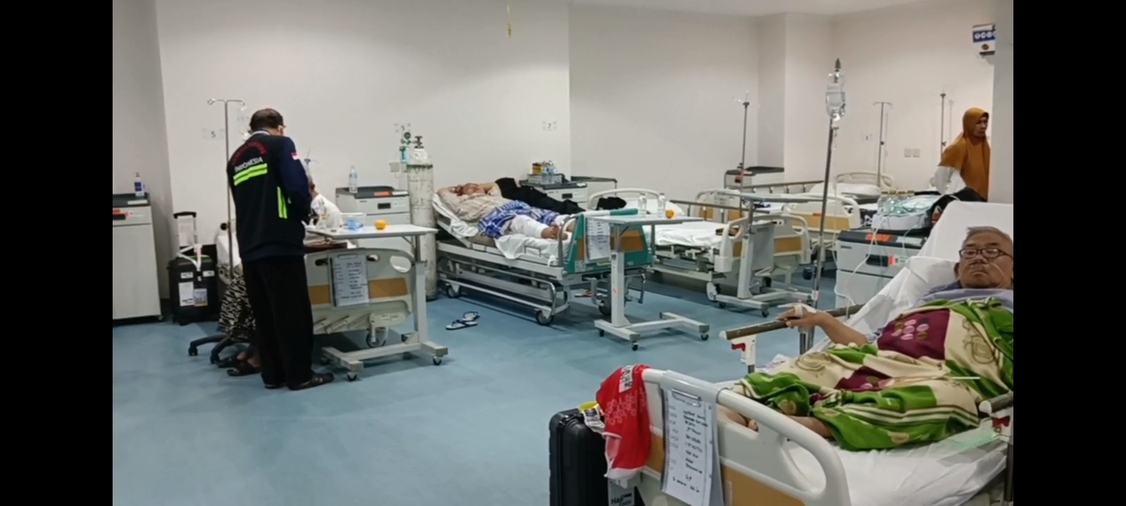 Ruang perawatan di Klinik Kesehatan Haji Indonesia (KKHI).