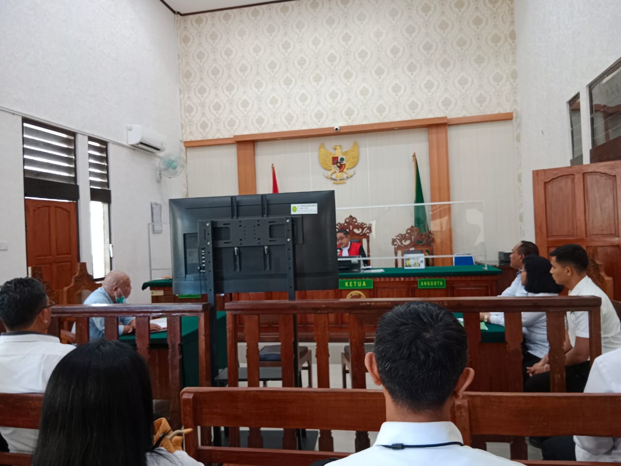 Suasana persidangan praperadilan kasus penyalahgunaan merek dagang
