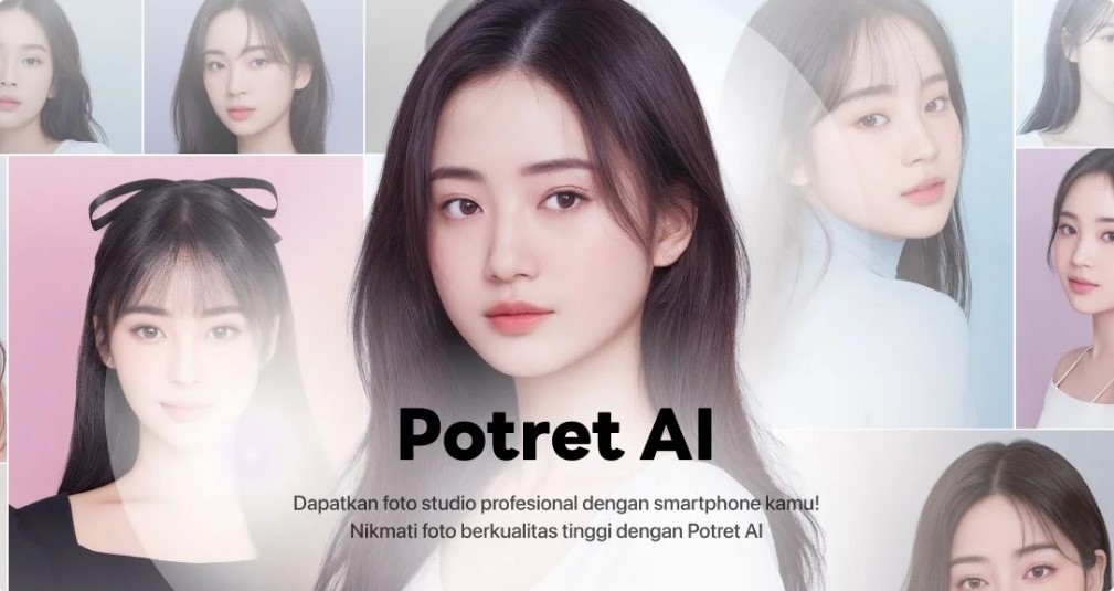 Fiur Potret AI dari aplikasi Line