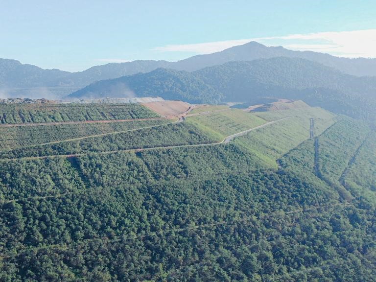 Lahan reklamasi Amman Mineral Internasional