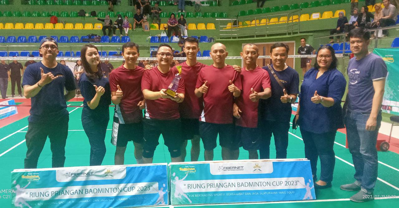 Riung Priangan Gelar Turnamen Badminton Cup 2023 Antar-Hotel di Bandung