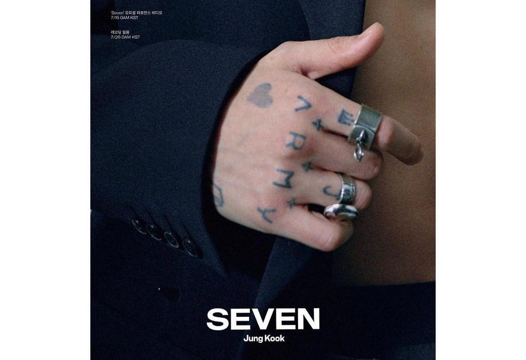 Poster lagu Seven milik Jungkook BTS beredar di seluruh dunia