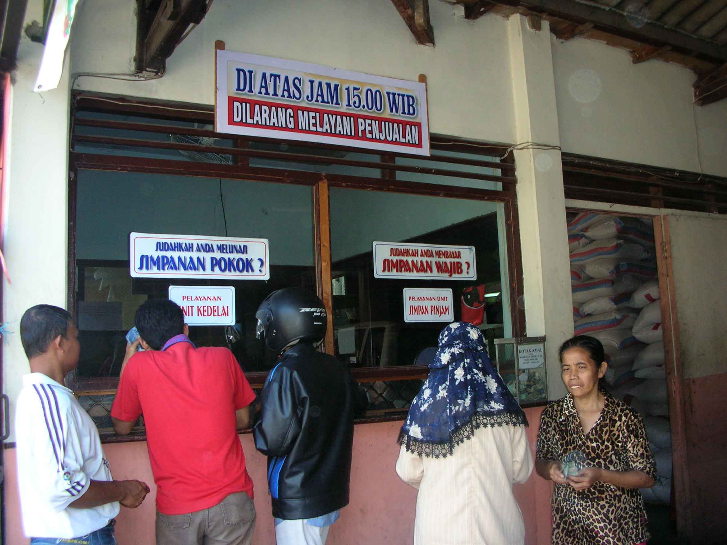 Ilustrasi koperasi simpan pinjam.