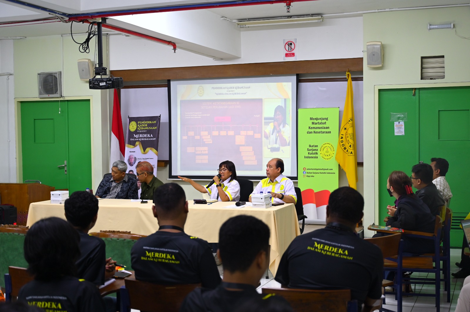 PP Ikatan Sarjana Katolik Indonesia menggelar Pendidikan Kader Kebangsaan Angkatan I di Universitas Katolik Indonesia Atmajaya Jakarta.