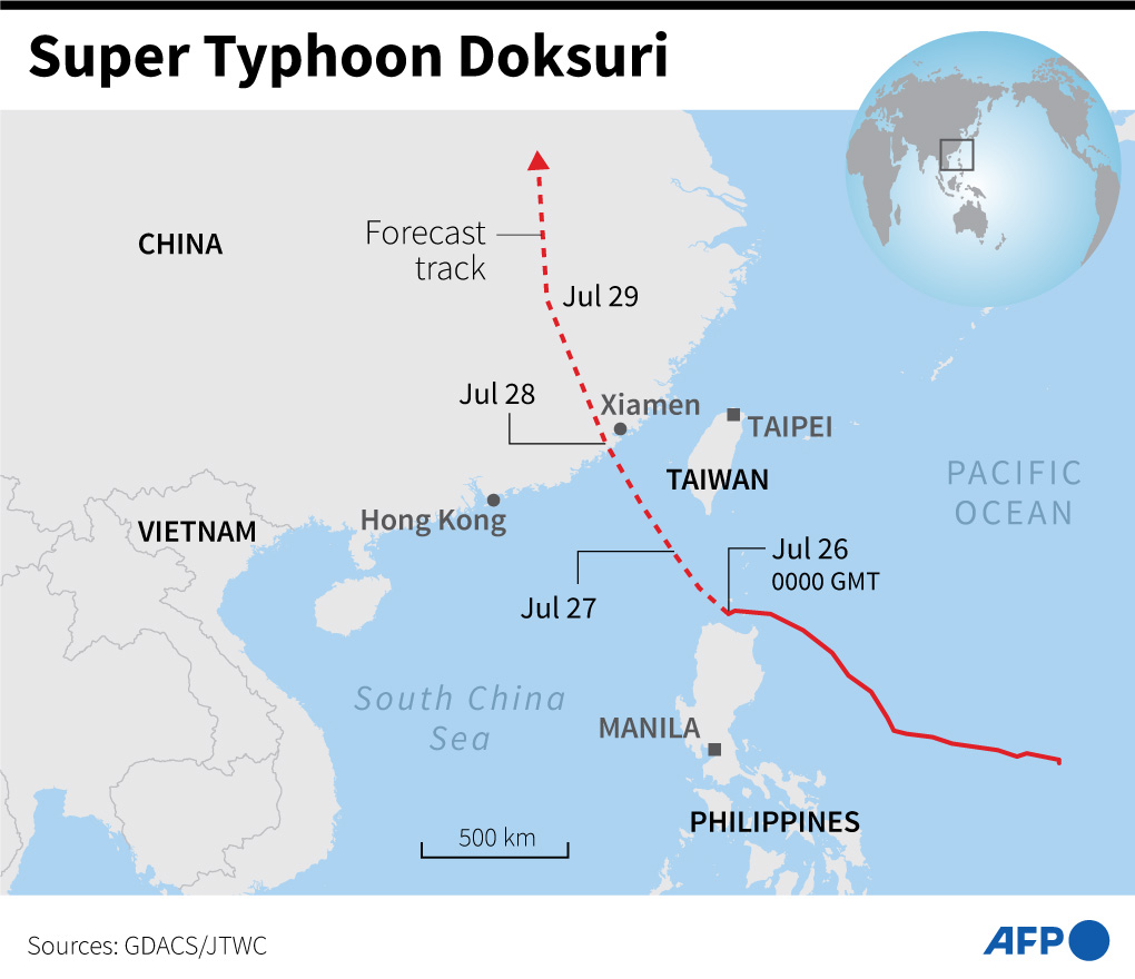 Satu Orang Tewas Usai Topan Doksuri Hantam Filipina