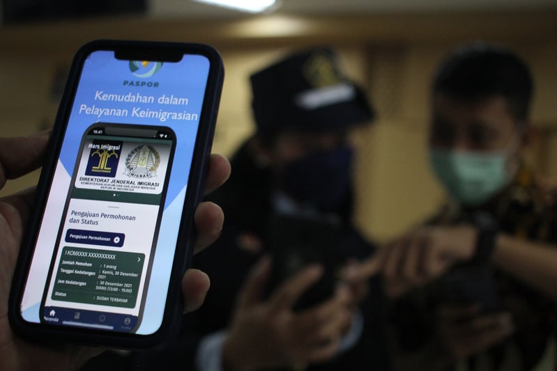 Ilustrasi paspor online sebagai salah satu data pribadi yang harus dilindungi.