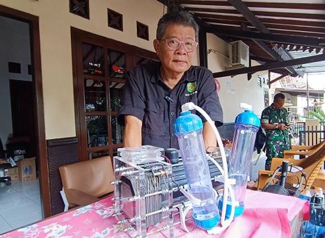 Aryanto Misel, pencipta Niku Banyu (Nikuba) yang bisa mengubah air menjadi bahan bakar kendaraan bermotor.