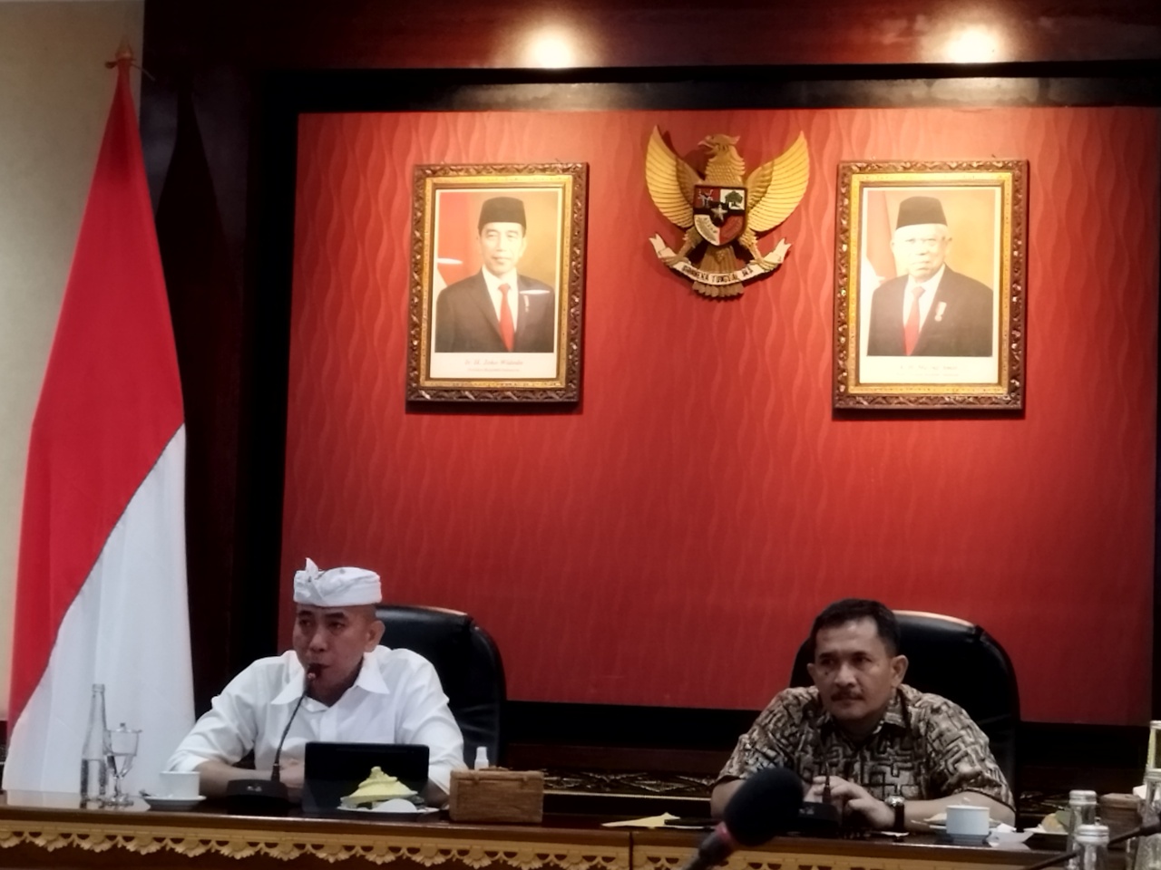  I Wayan Budiasa, Kepala Biro Umum dan Protokol Setda Provinsi Bali (kiri) dan  Ketua Komisi A DPRD DIY, Eko Suwanto