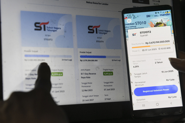 Ilustrasi pembelian Surat Berharga Negara (SBN) dari Mandiri.