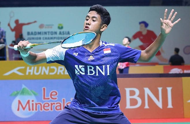 Tunggal putra Indonesia Alwi Farhan