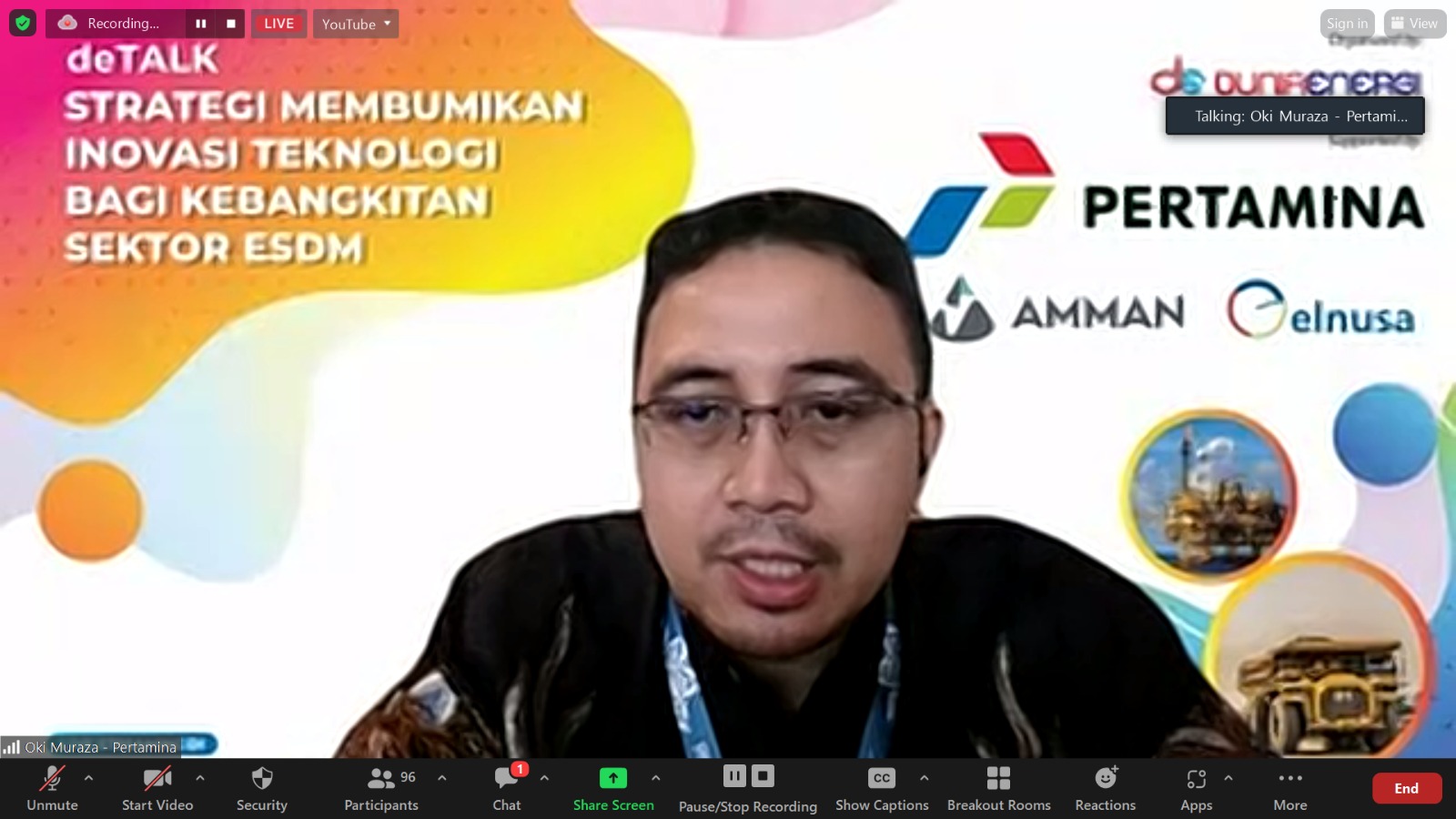   Senior Vice President Research Technology & Innovation Pertamina Oki Muraza.