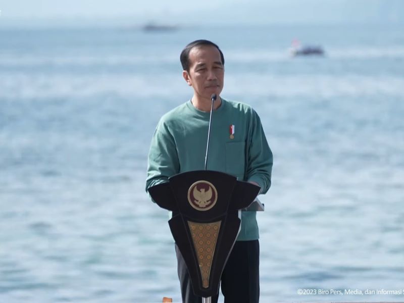 Presiden Joko Widodo meresmika Papua Street Carnival.