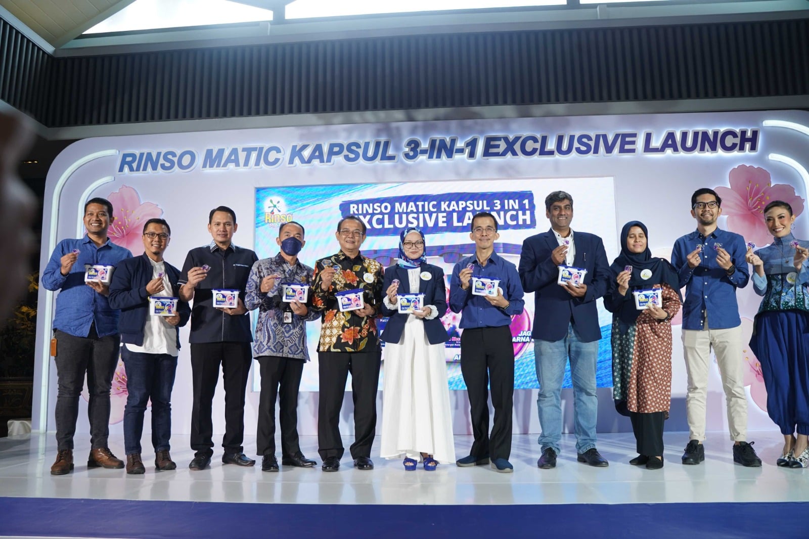Acara Rinso Matic Kapsul 3-in-1 Exclusive Launch di Jakarta, Kamis (27/7).