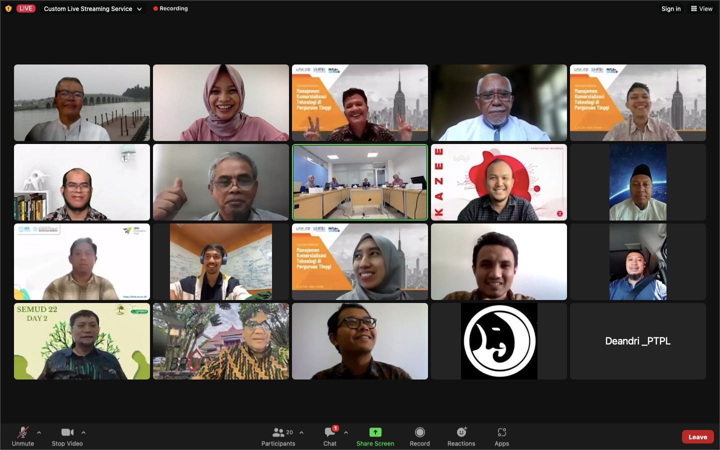 Forum Diskusi Terarah terkait komersialisasi hasil riset teknologi dunia kampus digelar secara daring
