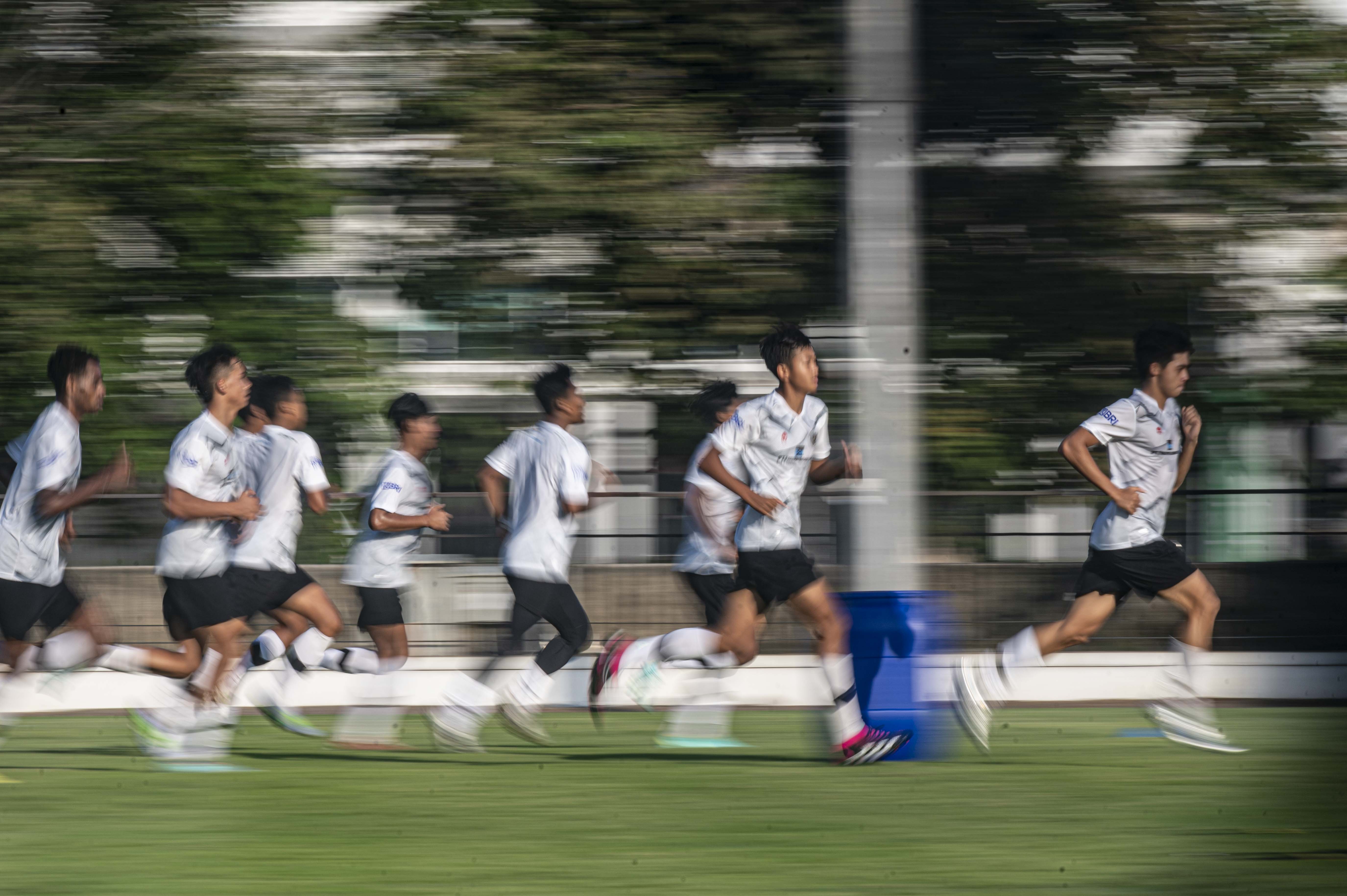 Latihan Tim U-17 Indonesia.