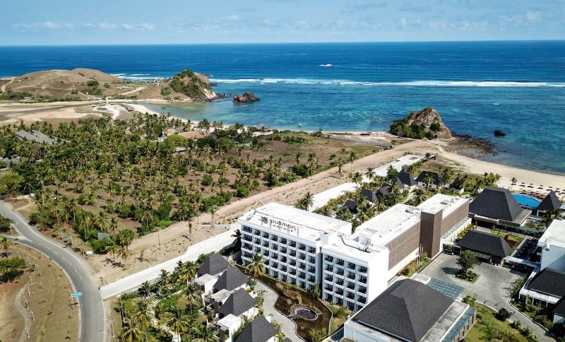 Hotel di kawasan wisata KEK Mandalika, Kuta, Praya, Lombok Tengah, NTB.