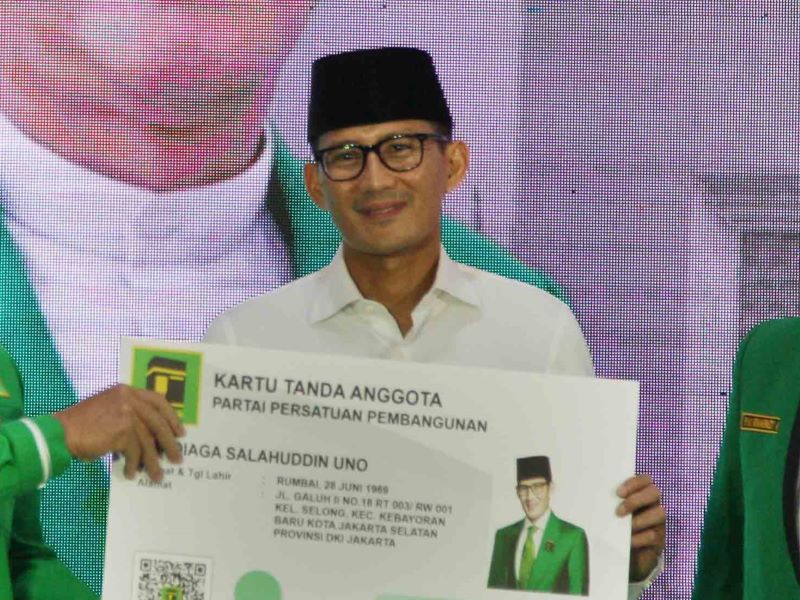 PPP Tugaskan Sandiaga Evaluasi Kader Bappilu yang tidak Kerja Maksimal