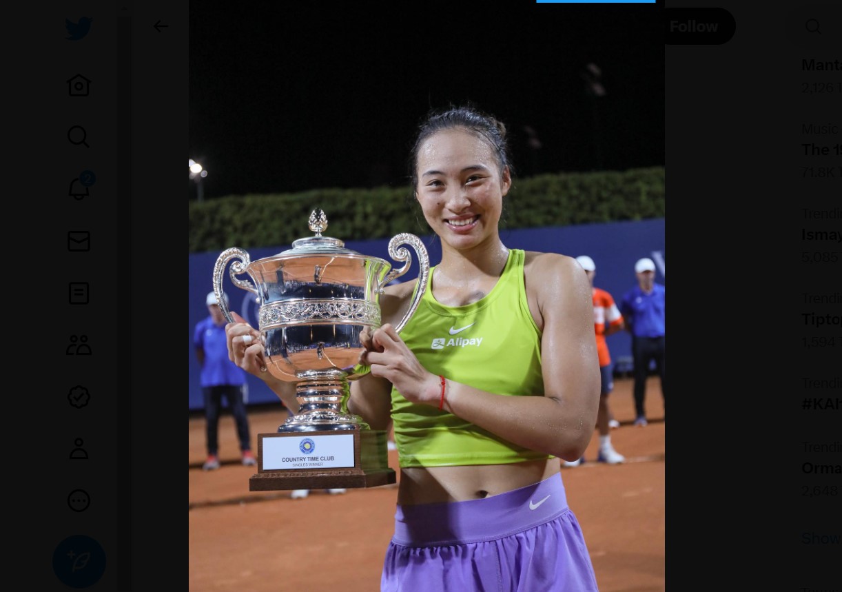 Petenis Tiongkok Zheng Qinwen