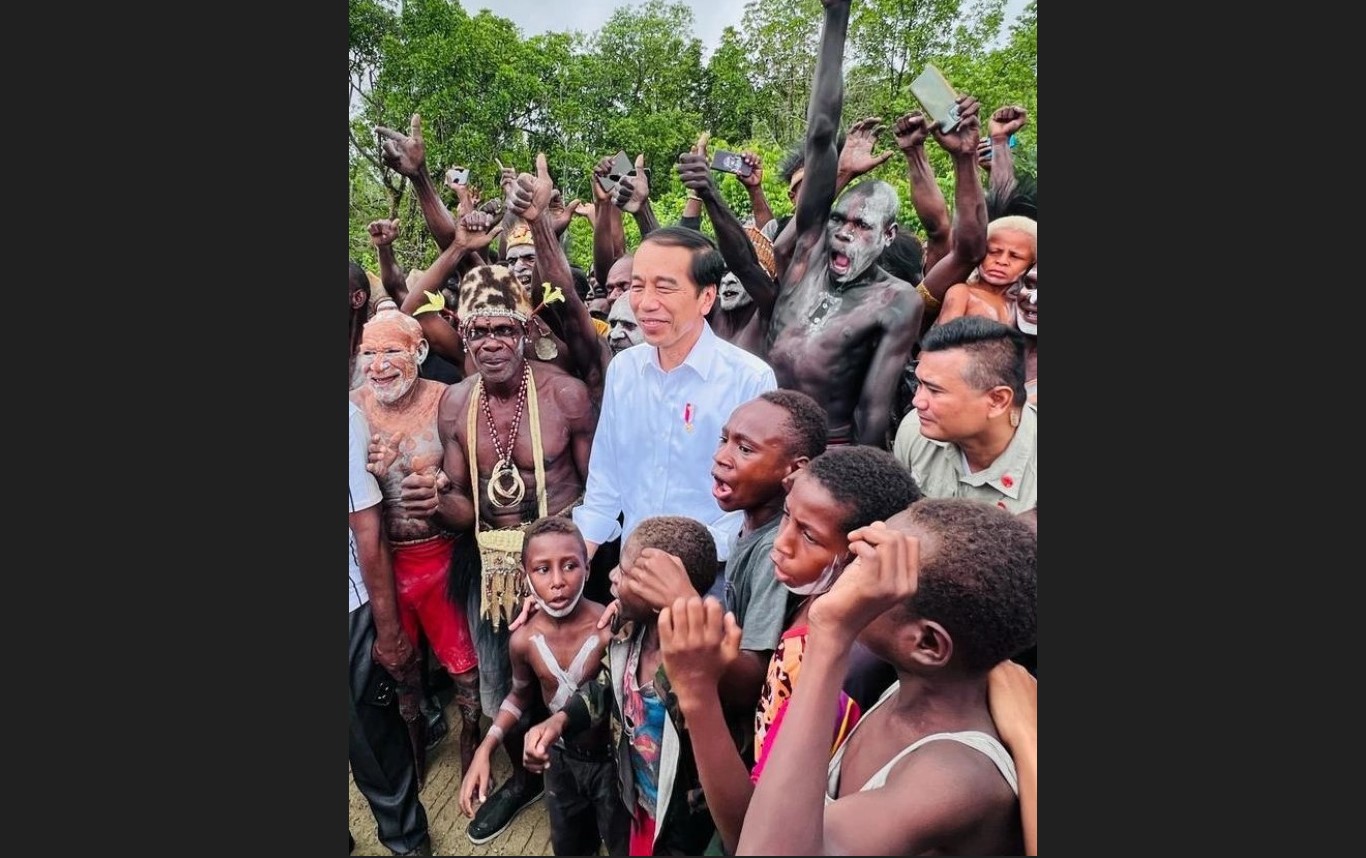 Presiden Joko Widodo di Papua