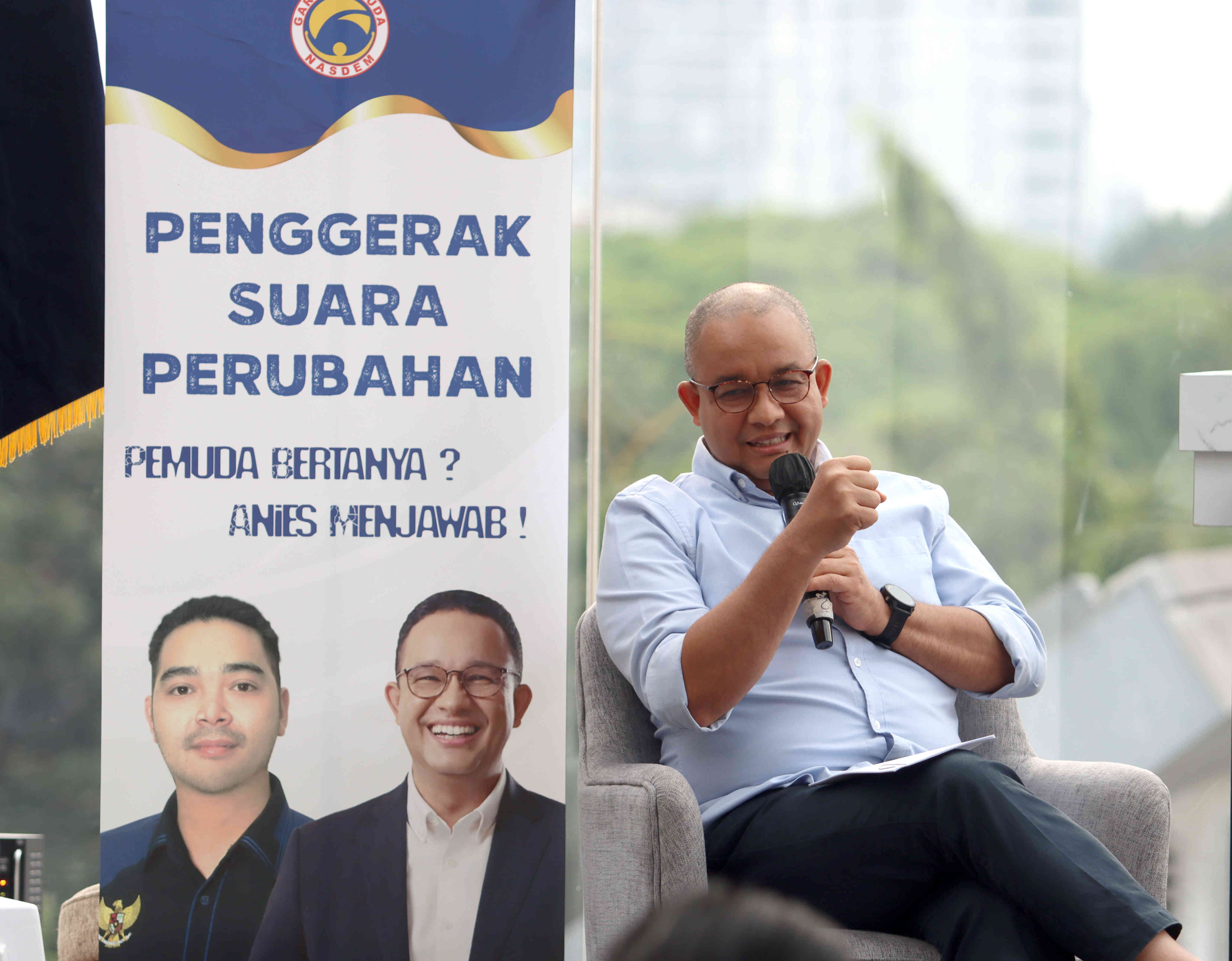 Anies Baswedan di HUT ke-12 Garda Pemuda NasDem