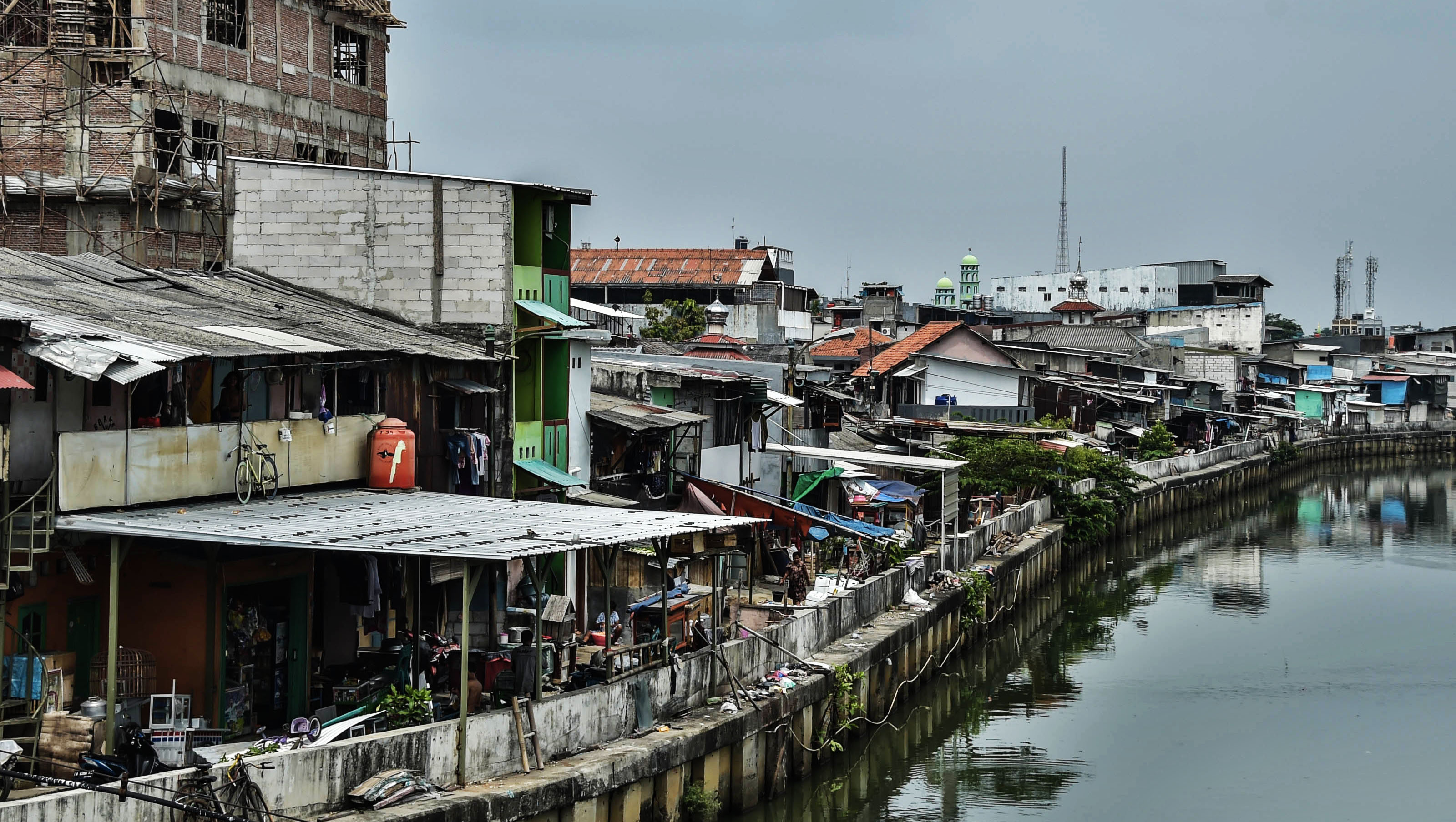 Permukiman di wilayah Kapuk Muara, Jakarta